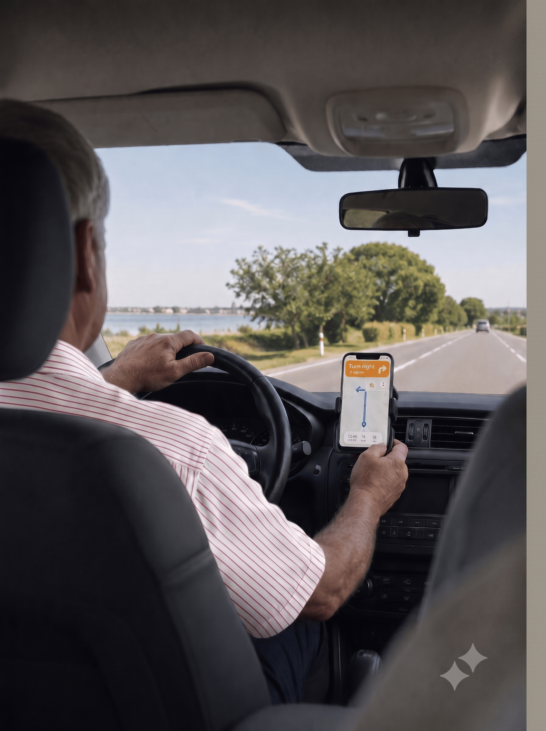 Usability testing — driving with a phone mount